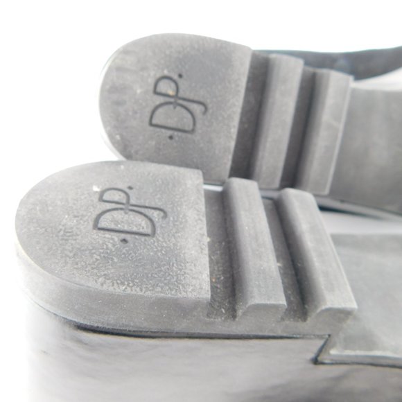 DONALD J PLINER Black Suede Leather Platform Wedge Slide Mules 7.5 - Picture 8 of 8